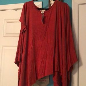 Poncho style t-shirt